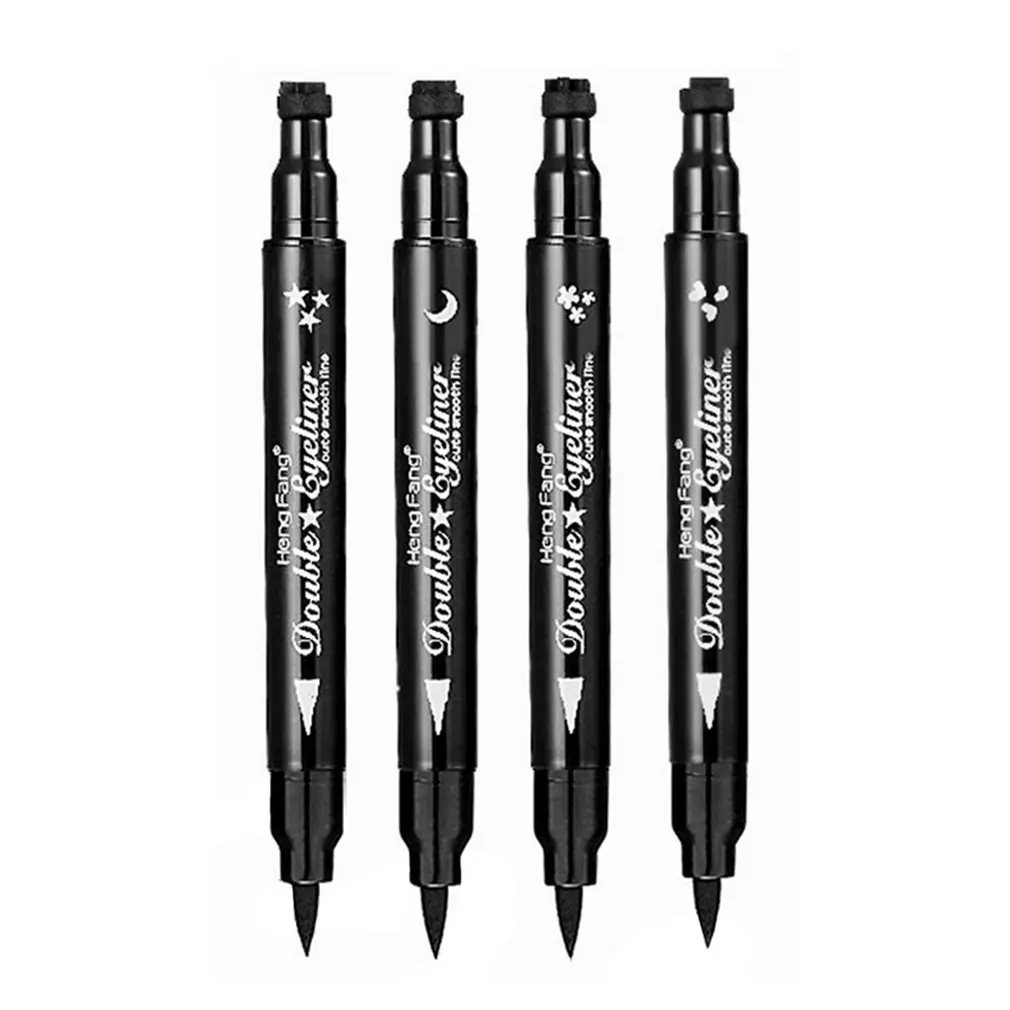 Fashion Double-end Liquid Eyeliner Makeup Pen With Tattoo Stamp Waterproof Long-lasting Smooth Eyes Liner Pen Cosmetics
Fashion Double-end Liquid Eyeliner Makeup Pen With Tattoo Stamp Waterproof Long-lasting Smooth Eyes Liner Pen Cosmetics