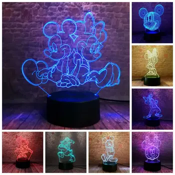 Mickey Anime Figma 3D LED Desk Nightlight 7 Colors Changing Sleep Light Mouse and Minnie Mouse Cartoon Figure Light-up Toys Baby
Mickey Anime Figma 3D LED Desk Nightlight 7 Colors Changing Sleep Light Mouse and Minnie Mouse Cartoon Figure Light-up Toys Baby