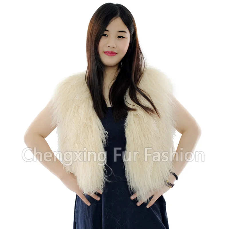 CX-G-B-51C Lady's Mongolian Lamb Fur Vest Tibet Lamb Fur Vest Women's Fur Gilet
CX-G-B-51C Lady's Mongolian Lamb Fur Vest Tibet Lamb Fur Vest Women's Fur Gilet