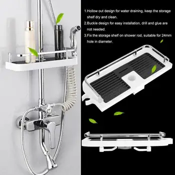 Dropshipping Shower Pole Caddy Stainless Wall Shelf for Bathroom Storage Organizer Bathroom stuff Storage Wall Shelf
Dropshipping Shower Pole Caddy Stainless Wall Shelf for Bathroom Storage Organizer Bathroom stuff Storage Wall Shelf