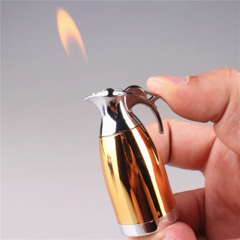 Creative Mini Small Kettle Model Refillable Butane Gas Fire Flame Lighter Cigarette Accessories Lighter Gadgets For Men Gifts
Creative Mini Small Kettle Model Refillable Butane Gas Fire Flame Lighter Cigarette Accessories Lighter Gadgets For Men Gifts