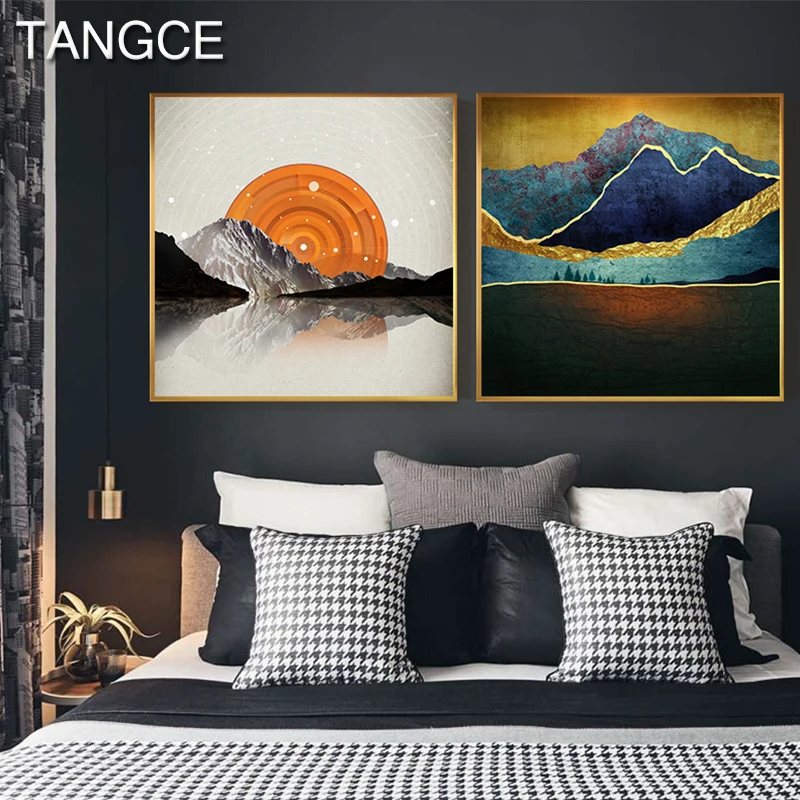 Abstract Sunrise Moon Night In Moutain Canvas Painting Amazing Nature Poster For Living Room Aisle Nordic Style Golden Wall Art
Abstract Sunrise Moon Night In Moutain Canvas Painting Amazing Nature Poster For Living Room Aisle Nordic Style Golden Wall Art