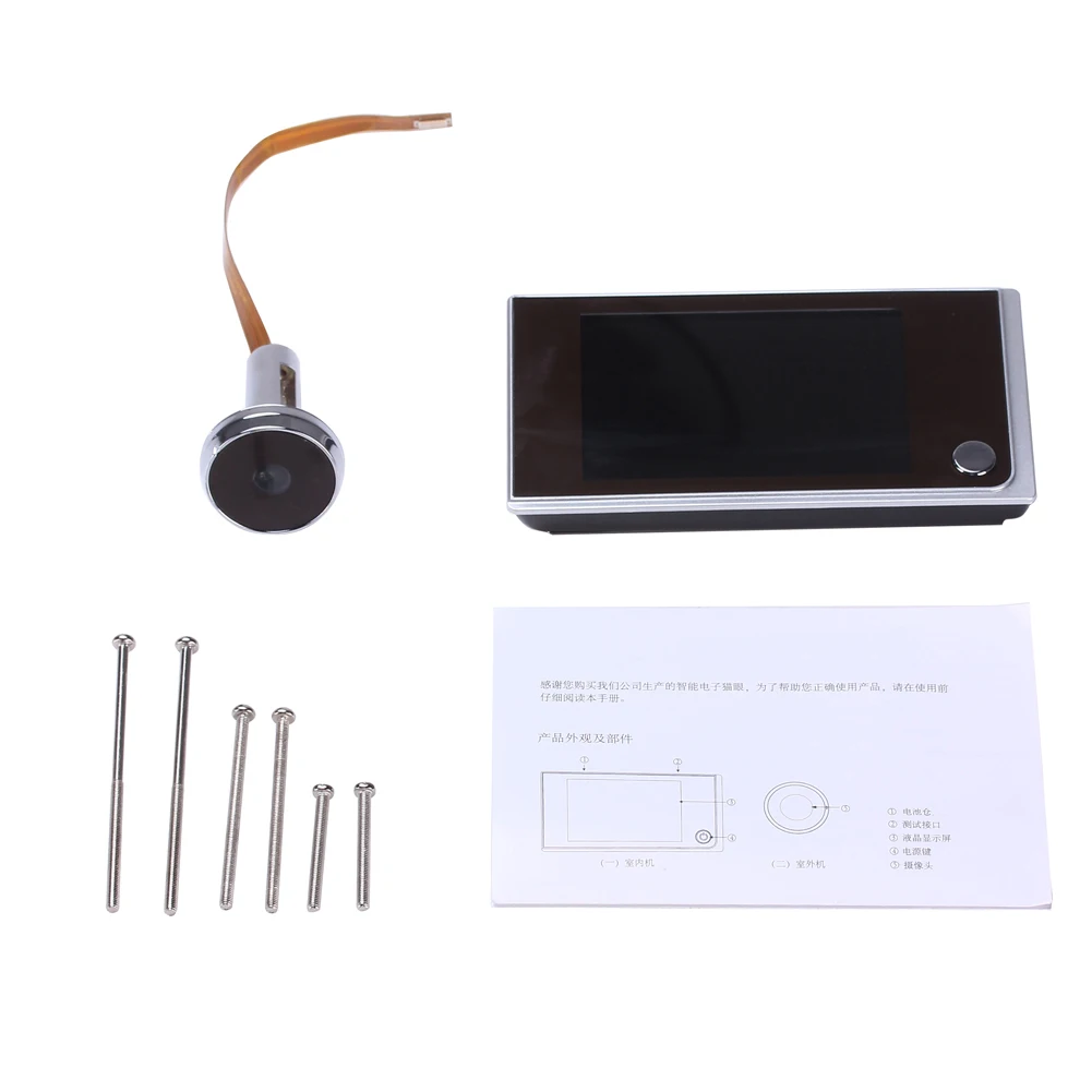Door Peephole Viewer Doorbell 3.5 Inch HD Digital Multifunction For Home Security GT66
Door Peephole Viewer Doorbell 3.5 Inch HD Digital Multifunction For Home Security GT66