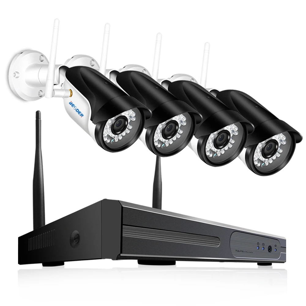 BESDER 4 Channel Full 1080P Plug and Play Wireless NVR Kit 1080P P2P Outdoor IR Night Vision Security IP Camera WIFI CCTV System
BESDER 4 Channel Full 1080P Plug and Play Wireless NVR Kit 1080P P2P Outdoor IR Night Vision Security IP Camera WIFI CCTV System