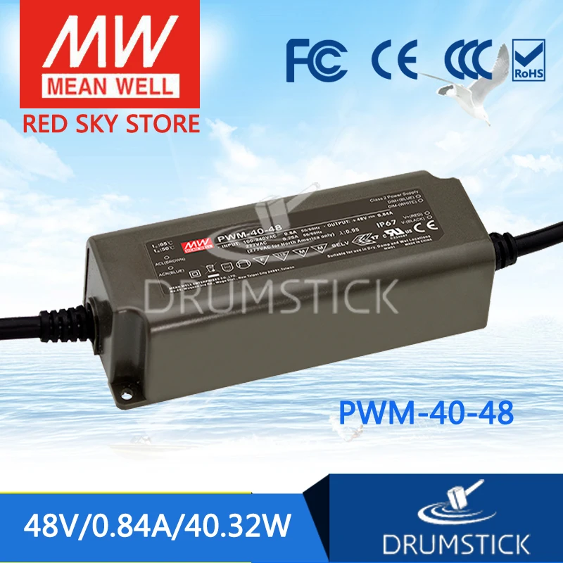 MEAN WELL PWM-40-48 48V 0.84A meanwell PWM-40 48V 40.32W Single Output LED Power Supply
MEAN WELL PWM-40-48 48V 0.84A meanwell PWM-40 48V 40.32W Single Output LED Power Supply