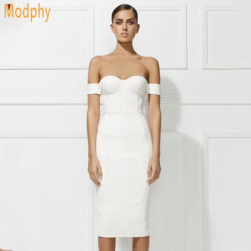 Modphy women sexy strapless shoulder midi dress bodycon backless bandage dress long party dresses drop ship HL489
Modphy women sexy strapless shoulder midi dress bodycon backless bandage dress long party dresses drop ship HL489