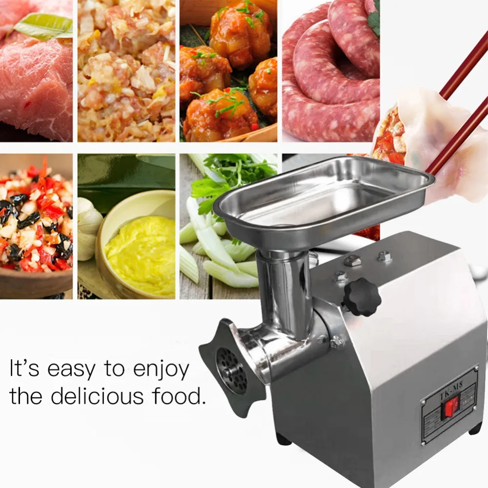 550W Home Electric Meat Grinder Sausage Stuffer Mincer Stainless Steel Commercial Heavy Duty Food Mincer Sonifer Kitchen Tool (4)