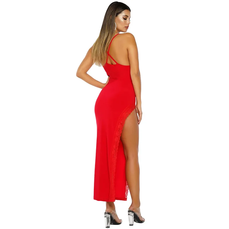 Red-Side-Slit-Lace-Trim-Party-Dress-LC610193-3-2