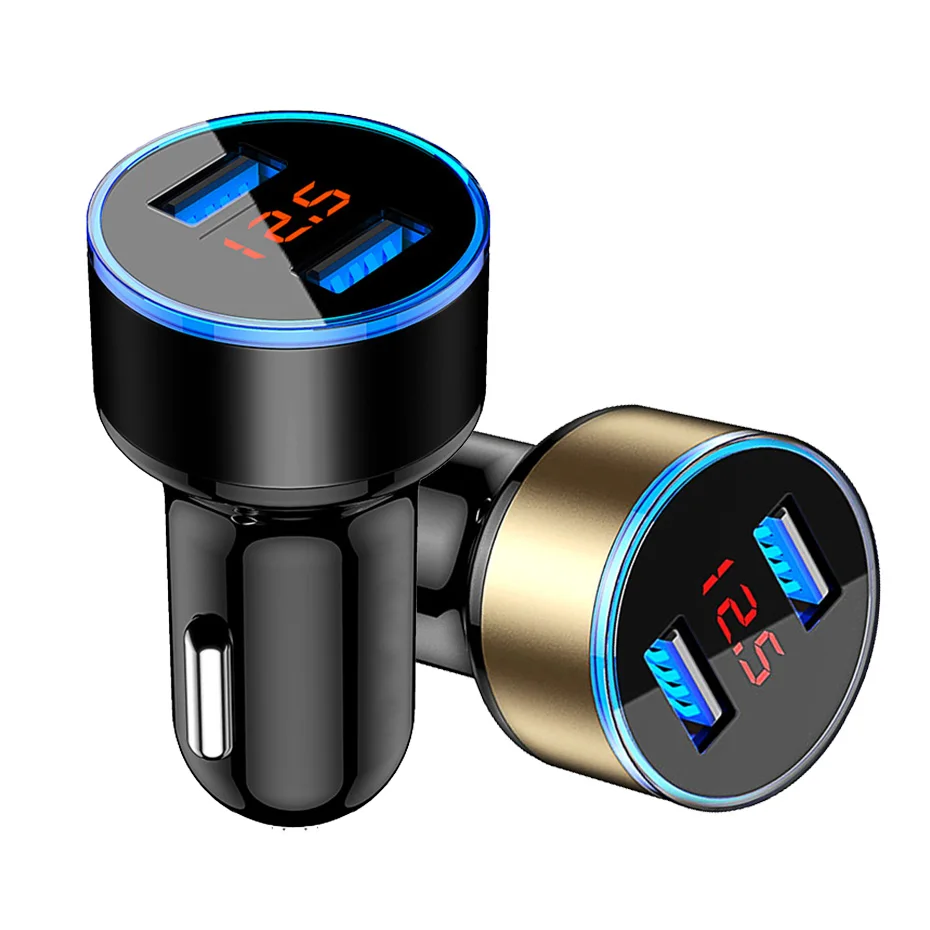 Dual Usb Car Charger 3.1A Car Cigarette Lighter Universal USB Car-Charger with car voltage display For iphone6 7 Sumsung Xiaomi
Dual Usb Car Charger 3.1A Car Cigarette Lighter Universal USB Car-Charger with car voltage display For iphone6 7 Sumsung Xiaomi