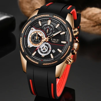2019 New LIGE Brand Men Quartz Watches Silica gel Waterproof Analog Watches Mens Date Casual Watch Rome Time Relogio Masculino
2019 New LIGE Brand Men Quartz Watches Silica gel Waterproof Analog Watches Mens Date Casual Watch Rome Time Relogio Masculino