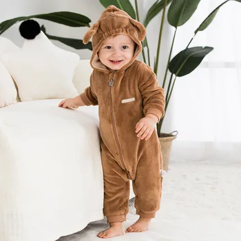 2018 Autumn Winter Baby Toddler Girls Boys Rompers Cartoon Hooded Overalls Thicken Fleece Warm Clothes
2018 Autumn Winter Baby Toddler Girls Boys Rompers Cartoon Hooded Overalls Thicken Fleece Warm Clothes