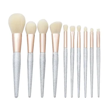Make up brushes set professional Mini Makeup Brush Set With 10 Pcs Silver Sand Mouth Tube White Hair Makeup Brush Set Y709
Make up brushes set professional Mini Makeup Brush Set With 10 Pcs Silver Sand Mouth Tube White Hair Makeup Brush Set Y709