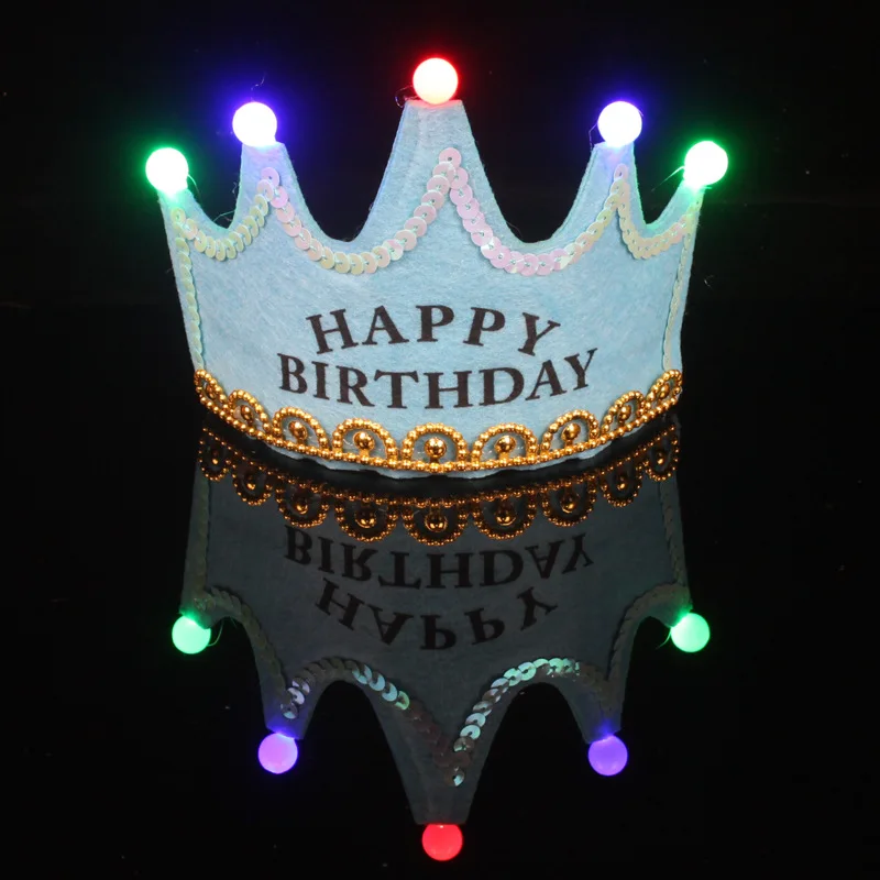 LED Crown Glowing Happy Birthday Headbands Birthday Party Decoration Hair Pink Princess Blue King Glow Hats for Baby Girl Boy
LED Crown Glowing Happy Birthday Headbands Birthday Party Decoration Hair Pink Princess Blue King Glow Hats for Baby Girl Boy