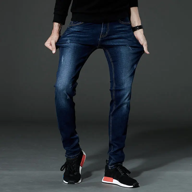 Plus Size 28-46 2019 New Men Fashion Blue Jeans Casual Slim Stretch Jeans Classic Denim Pants Skinny Trousers High Quality
Plus Size 28-46 2019 New Men Fashion Blue Jeans Casual Slim Stretch Jeans Classic Denim Pants Skinny Trousers High Quality