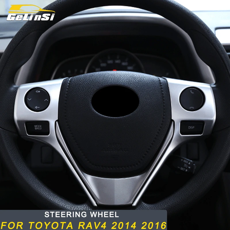 Gelinsi For Toyota RAV4 2014 Car Styling Steering Wheel Button Switch Panel Cover Trim Frame Sticker Interior Accessories
Gelinsi For Toyota RAV4 2014 Car Styling Steering Wheel Button Switch Panel Cover Trim Frame Sticker Interior Accessories