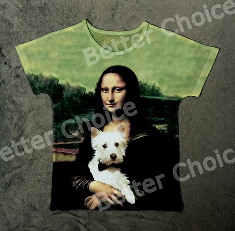 Track Ship+Vintage Retro Cool Rock&Roll Punk T-shirt Top Tee Famous Magic Mona Lisa With Her White Scottie Dog in Arm 1034
Track Ship+Vintage Retro Cool Rock&Roll Punk T-shirt Top Tee Famous Magic Mona Lisa With Her White Scottie Dog in Arm 1034