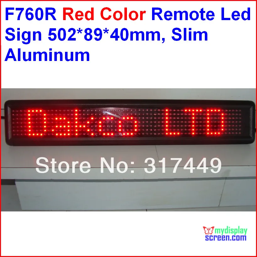 red led sign, Programmable scrolling. semi-outdoor/indoor,remote controller,rs232 control,502*89*40mm,7*60 pixel slim aluminum
red led sign, Programmable scrolling. semi-outdoor/indoor,remote controller,rs232 control,502*89*40mm,7*60 pixel slim aluminum