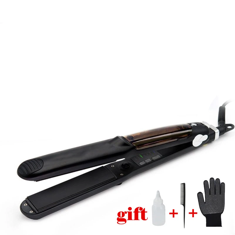 Steam Function Flat Iron Tourmaline Ceramic Vapor Professional Hair Straightener with Argan Oil Infusion Straightening Irons
Steam Function Flat Iron Tourmaline Ceramic Vapor Professional Hair Straightener with Argan Oil Infusion Straightening Irons