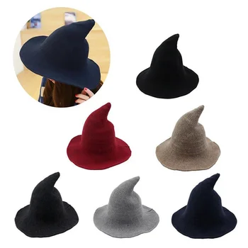 Female Witch Hat Sheep Wool Knitting Hat Fisherman Cap Party Hats Adults Modern Hip Hop Halloween Christmas Party Girls Women
Female Witch Hat Sheep Wool Knitting Hat Fisherman Cap Party Hats Adults Modern Hip Hop Halloween Christmas Party Girls Women