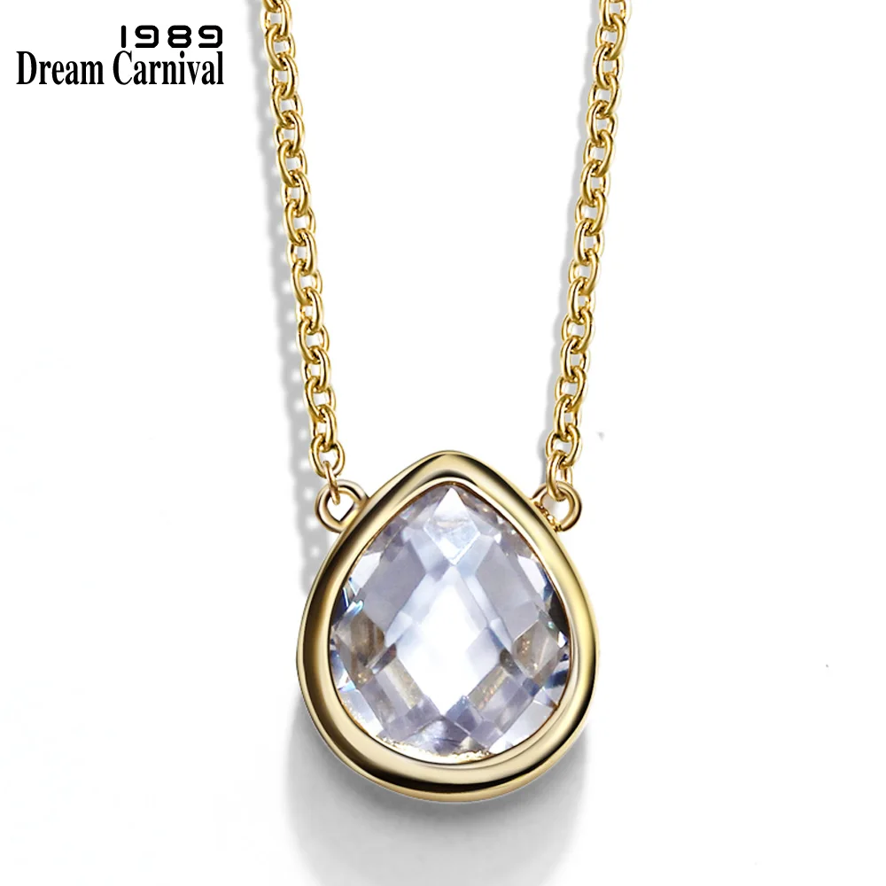 DreamCarnival 1989 Teardrop CZ Pendant Necklace for Women Casual Party Jewels Factory Direct Gold Color Collier Bijoux SN05197
DreamCarnival 1989 Teardrop CZ Pendant Necklace for Women Casual Party Jewels Factory Direct Gold Color Collier Bijoux SN05197