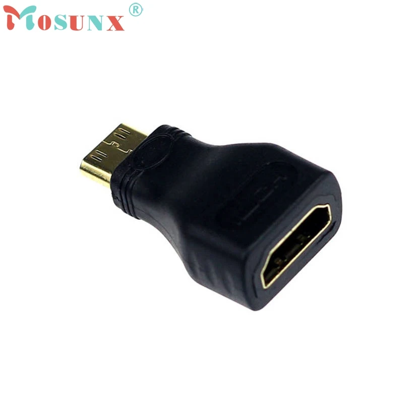 Mosunx Mini HDMI штекер типа C к гнезду разъем адаптера для 1080p 3D TV YE5.8 |
