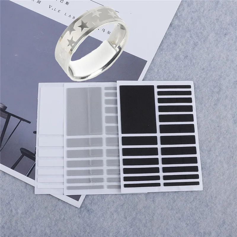 Rubber Sticker Ring Size Adjustment Pad Adjustment Glue Change Small Invisible Size Inside Glue Transparent Artifact 18pcs/set
Rubber Sticker Ring Size Adjustment Pad Adjustment Glue Change Small Invisible Size Inside Glue Transparent Artifact 18pcs/set