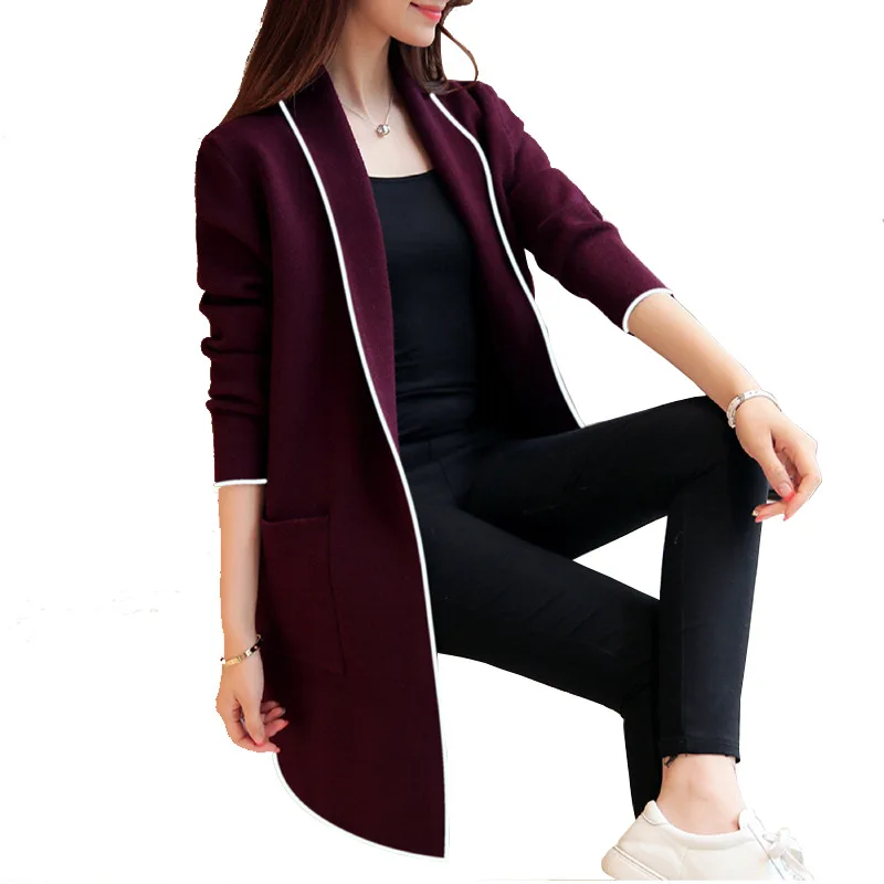 Women's autumn 2019 new popular simple long-sleeved lapel cardigan windbreaker fashion casual solid color long coat
Women's autumn 2019 new popular simple long-sleeved lapel cardigan windbreaker fashion casual solid color long coat