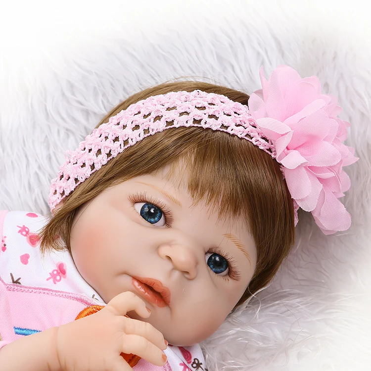 Полностью силиконовая кукла NPK для новорожденных 22 дюйма 55 см|reborn baby doll|body dollreborn |