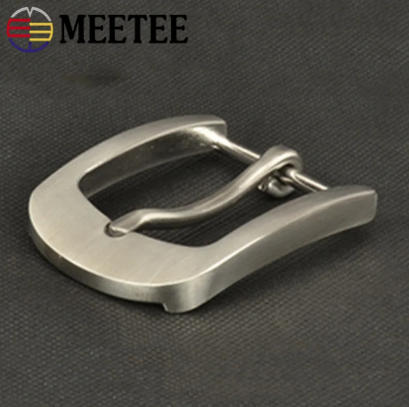 Meetee 2pcs 40mm Stainless Steel Metal Belt Buckle Head High-end Pin Buckles for 38-39mm Belt DIY Leather Crafts Accessory ZK773
Meetee 2pcs 40mm Stainless Steel Metal Belt Buckle Head High-end Pin Buckles for 38-39mm Belt DIY Leather Crafts Accessory ZK773