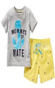 Cute 2017 new Kids Baby Boys cptton 2Pcs Anchor Outfits Short Sleeve Letters Tops+Pants Set
Cute 2017 new Kids Baby Boys cptton 2Pcs Anchor Outfits Short Sleeve Letters Tops+Pants Set