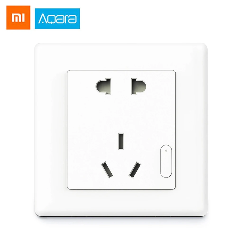 Xiaomi Aqara Wall Socket ZiGBee Smart Light Control Wall Switch Socket APP Wireless Remote Control Smart home Original Switch
Xiaomi Aqara Wall Socket ZiGBee Smart Light Control Wall Switch Socket APP Wireless Remote Control Smart home Original Switch