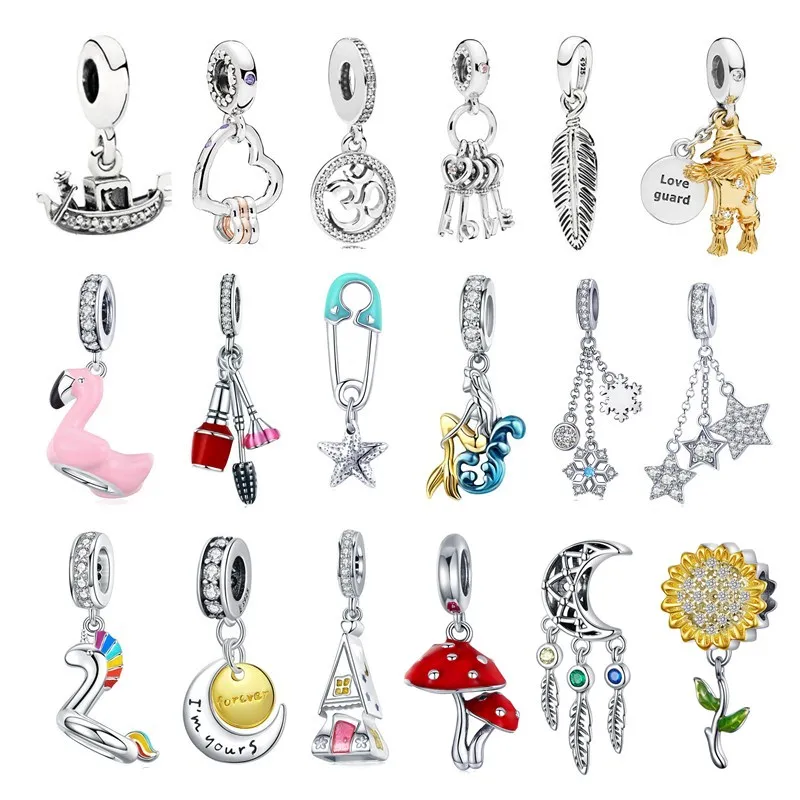 INBEAUT 100% 925 Sterling Silver Moon Sun Feather Mermaid Tail Anchor Boat Charms Star Heart Key Scarecrow Unicron Bird Beads
INBEAUT 100% 925 Sterling Silver Moon Sun Feather Mermaid Tail Anchor Boat Charms Star Heart Key Scarecrow Unicron Bird Beads