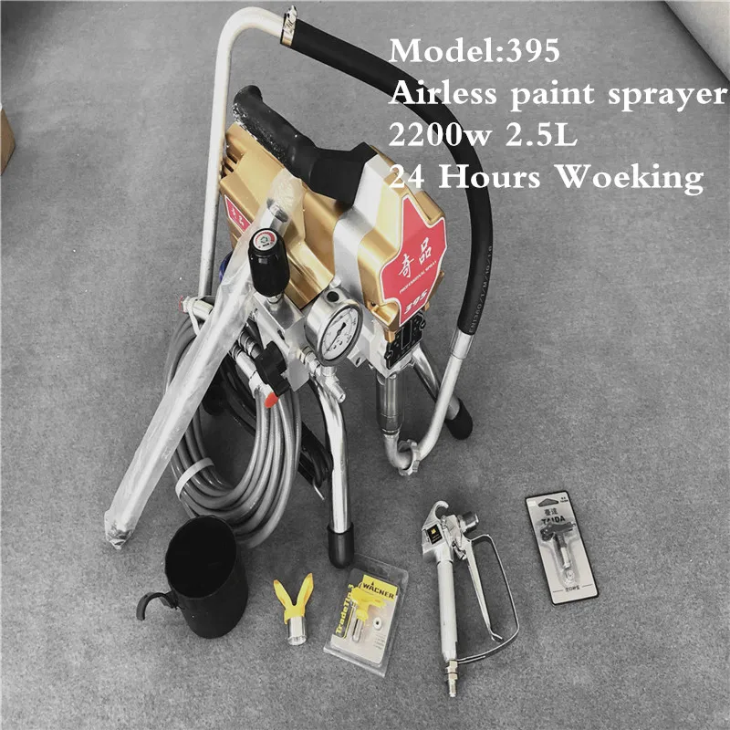 High-Pressure Airless Spraying Machine Professional Airless Coating Machine 395 Painting Machine
High-Pressure Airless Spraying Machine Professional Airless Coating Machine 395 Painting Machine