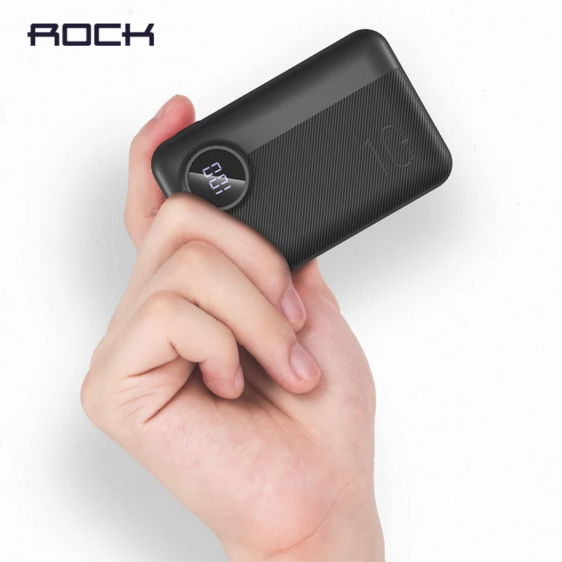 ROCK 10000mAh LED Display Mini Power Bank 18W Type C PD3.0 Quick Charge 3.0 Portable External Battery for iPhone Samsung Huawei
ROCK 10000mAh LED Display Mini Power Bank 18W Type C PD3.0 Quick Charge 3.0 Portable External Battery for iPhone Samsung Huawei