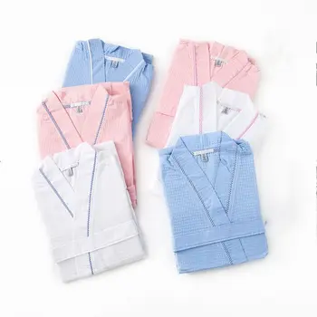 2020 Spring Women Casual Simple Robe Ladies Warm 100% Cotton bathrobe V-neck collar robes Female long sleeve dressing gown
2020 Spring Women Casual Simple Robe Ladies Warm 100% Cotton bathrobe V-neck collar robes Female long sleeve dressing gown