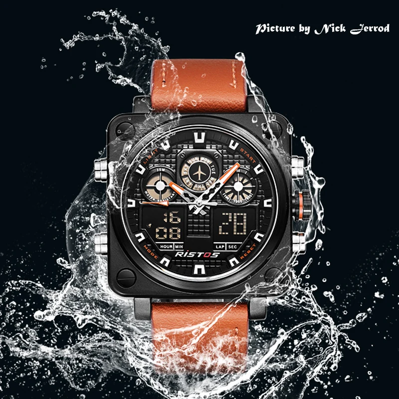 Digital Sport watch men Leather Watches Analog Fashion Wrist watch Relojes Masculino Hombre erkek kol saati black militray
Digital Sport watch men Leather Watches Analog Fashion Wrist watch Relojes Masculino Hombre erkek kol saati black militray