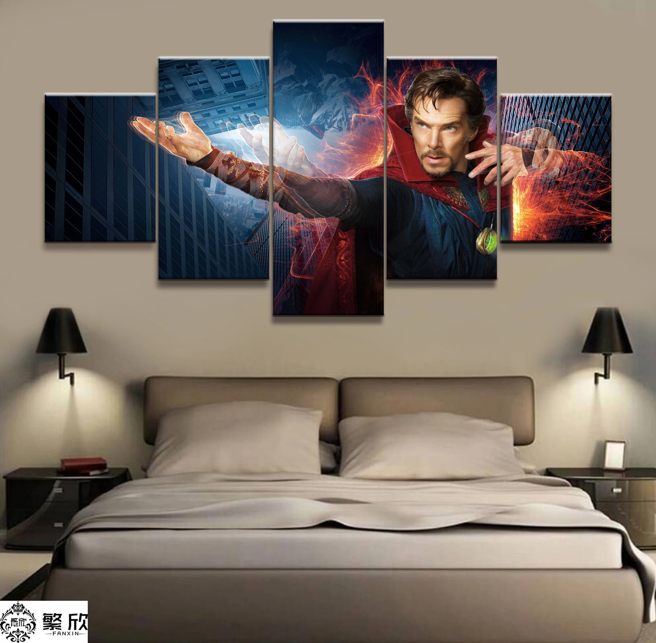 Wall Art Poster Painting Modular Pictures For Living Room Decorative Pictures Canvas Printed 5 Panel Marvel Film Doctor Strange
Wall Art Poster Painting Modular Pictures For Living Room Decorative Pictures Canvas Printed 5 Panel Marvel Film Doctor Strange