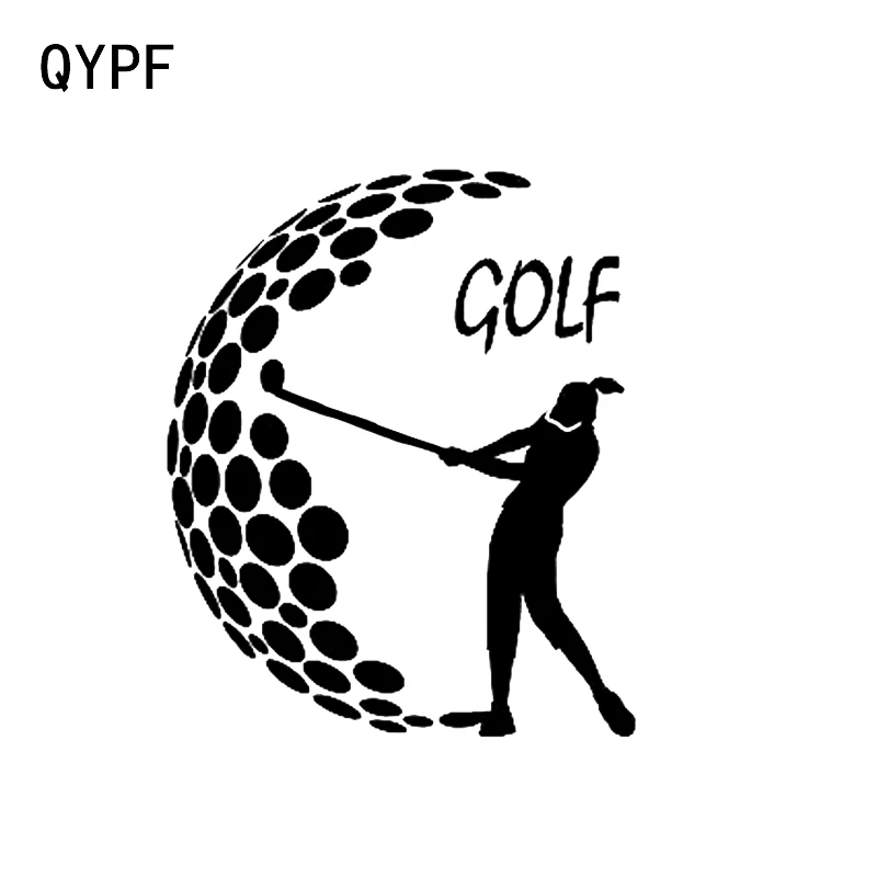 Интересный декор для гольфа QYPF 12 4*14 6 см автомобильная наклейка