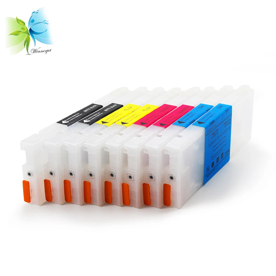350ml 4 Colors T6121 T6128 T6122 T6123 T6124 Refill Ink Cartridge For Epson 7400 9400 7450 9450 Printer
350ml 4 Colors T6121 T6128 T6122 T6123 T6124 Refill Ink Cartridge For Epson 7400 9400 7450 9450 Printer
