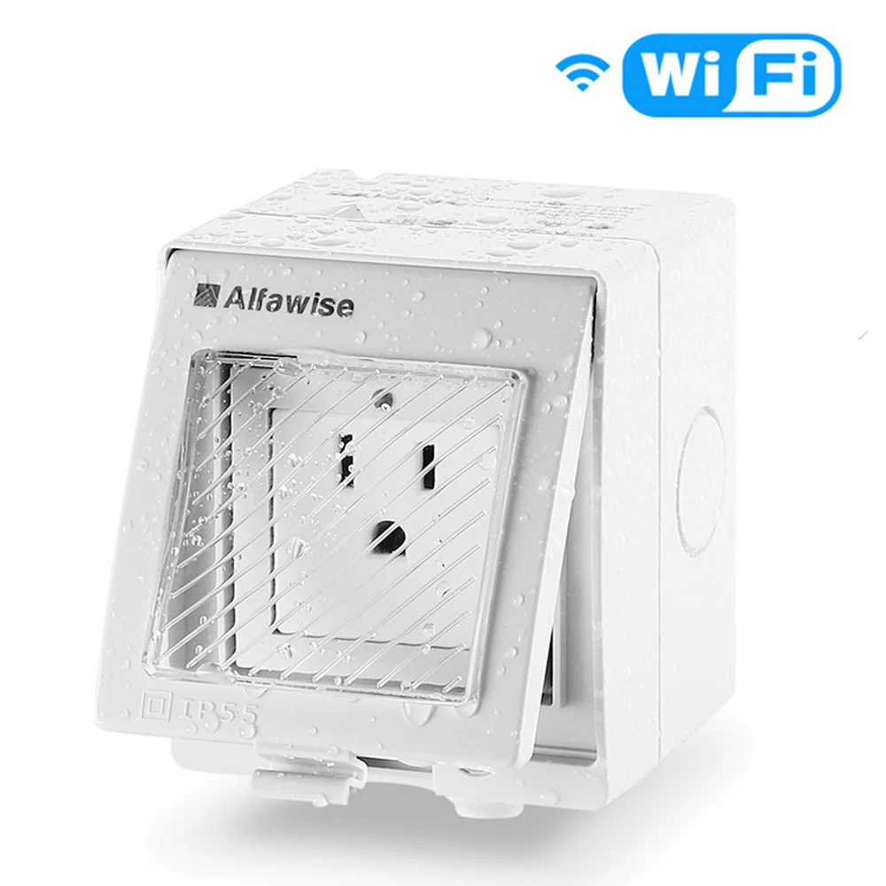 Alfawise WIFI Smart Wall Socket US UK Plug IP55 Waterproof Outdoor Socket APP Remote Power Outlet Electrical Socket
Alfawise WIFI Smart Wall Socket US UK Plug IP55 Waterproof Outdoor Socket APP Remote Power Outlet Electrical Socket