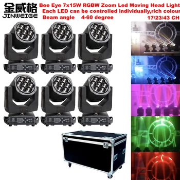 Free Shipping 6pcs/Lot China Beam Moving Heads Zoom Bee Eye 7x15w RGBW 4in1 Led Beam Dj Equipment DMX512
Free Shipping 6pcs/Lot China Beam Moving Heads Zoom Bee Eye 7x15w RGBW 4in1 Led Beam Dj Equipment DMX512