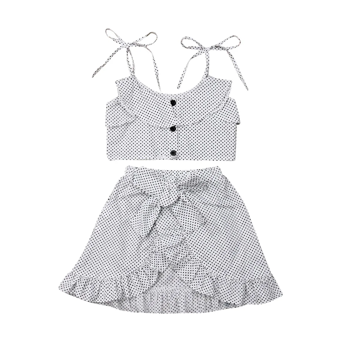 Toddler Baby Kids Girl Summer Clothes Polka Dot Ruffle Tops Bow Skirt Fashion Cute Children Dress 2PCS Outfits Sets 0-7T
Toddler Baby Kids Girl Summer Clothes Polka Dot Ruffle Tops Bow Skirt Fashion Cute Children Dress 2PCS Outfits Sets 0-7T