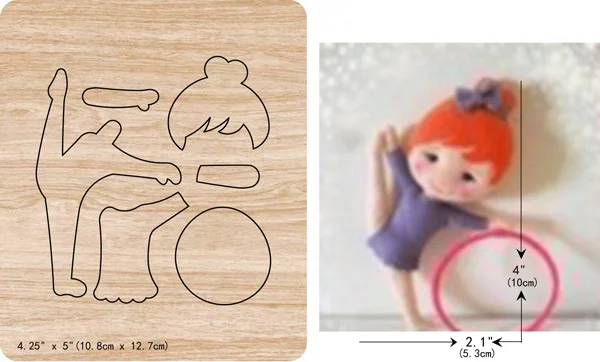 New Gymnastic girl wooden dies cutting dies for scrapbooking Thickness/15.8mm/Multiple sizes /V-1047
New Gymnastic girl wooden dies cutting dies for scrapbooking Thickness/15.8mm/Multiple sizes /V-1047
