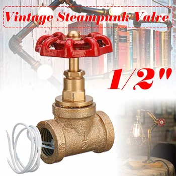 Vintage 1/2 Inch Red Handle Stop Valve Light Switch With Wire For Water Pipe Lamp
Vintage 1/2 Inch Red Handle Stop Valve Light Switch With Wire For Water Pipe Lamp