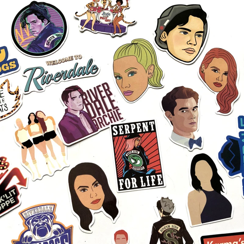 35pcs/set Riverdale Stickers For Laptop Skateboard Home Decoration Car Styling Vinyl Decals Doodle Cool DIY For Kids Gift
35pcs/set Riverdale Stickers For Laptop Skateboard Home Decoration Car Styling Vinyl Decals Doodle Cool DIY For Kids Gift