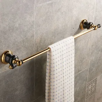 A1 European copper black gold bathroom hardware pendant towel hanging single pole towel bar brass frame wx6211448 
A1 European copper black gold bathroom hardware pendant towel hanging single pole towel bar brass frame wx6211448