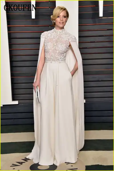 evening jumpsuit with cape