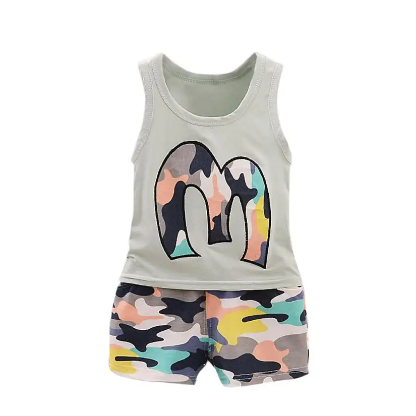 2018 Fashion Hot Sale 2Pcs Toddler Baby Girls Boys Camouflage Vest Tops T Shirt Shorts Outfits Set Baby Set Clothing 6.20
2018 Fashion Hot Sale 2Pcs Toddler Baby Girls Boys Camouflage Vest Tops T Shirt Shorts Outfits Set Baby Set Clothing 6.20