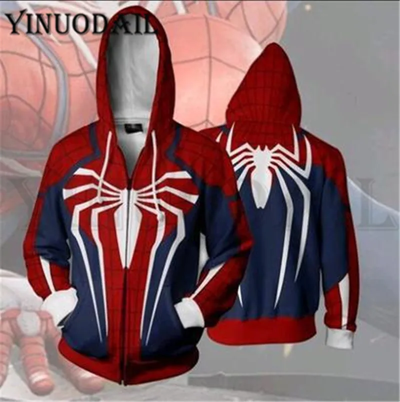 Spider-Man Homecoming Peter Parker Cosplay FullZip Pullover Long Sleeve 3D Hoodies Spiderman Sweatshirts Women Harajuku
Spider-Man Homecoming Peter Parker Cosplay FullZip Pullover Long Sleeve 3D Hoodies Spiderman Sweatshirts Women Harajuku
