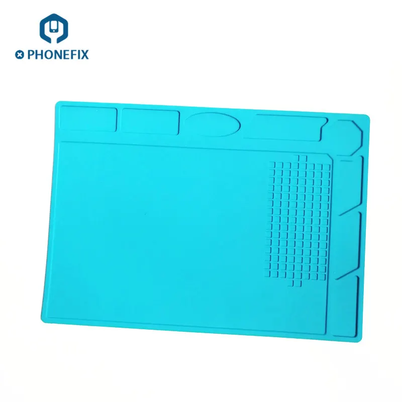 PHONEFIX 35*25cm High Temperature Desk Mat Repair Pad Soldering Work Platform With Screw Location For iPhone iPad Samsung Repair
PHONEFIX 35*25cm High Temperature Desk Mat Repair Pad Soldering Work Platform With Screw Location For iPhone iPad Samsung Repair